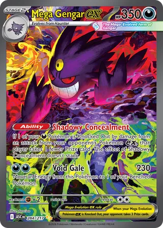 Mega Gengar ex (Ascended Heroes 284/217) - Featured Card